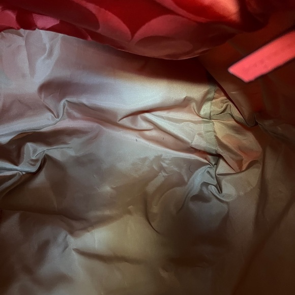 JUST REDUCED!! Coach Packable Tote WITH inner zip snap in pocket. Orange - Picture 6 of 16